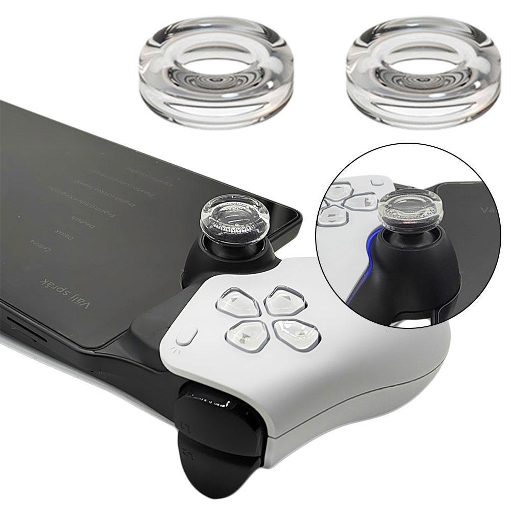 1 par För PlayStation Portal Genomskinliga Joystickkåpor Flytande Silikon Tumsticka Greppkåpa Fodral För PS Portal Rocker Cap Cover