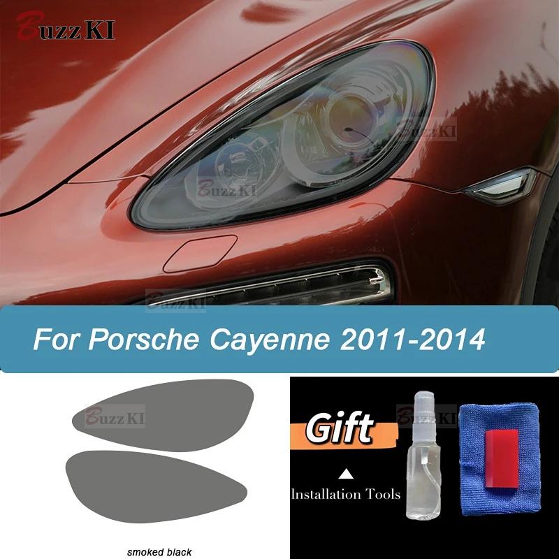 Per Porsche Cayenne 958 Macan Panamera 971 Taycan 911 Pellicola Protettiva Fari Auto Vinile Oscurato Nero Fumè Adesivo Trasparente
