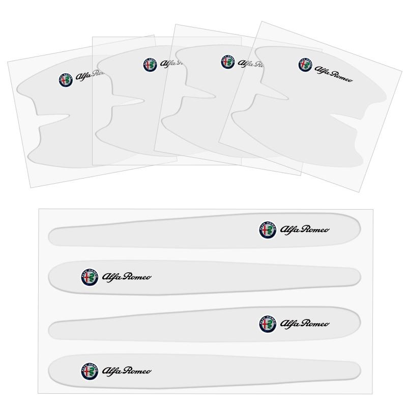 TPU Car Transparent Door Bowl Handle Protective Film Sticker For Alfa Romeo 156 159 147 4C 8C 166 Giulia Giulietta Mito Stelvio