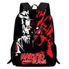 NARUTO Anime Kids Backpack Adjustable Shoulder Strap Front Pocket Lightweight Durable School Backpack For Boys Girls Age 6-10