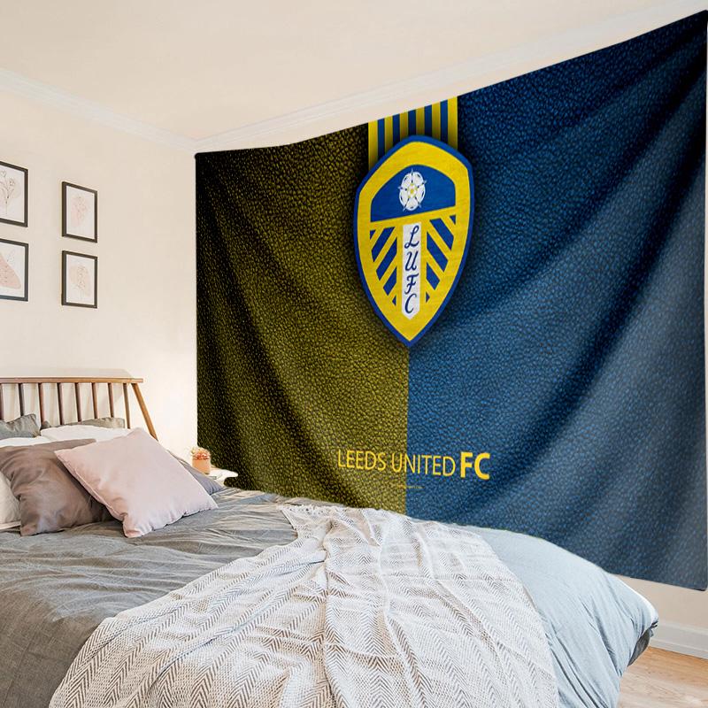 1PC Leeds United Crest Design Tapestry Hanging for Bedroom,Livingroom, Playroom,Decor Art Room Wall Tapestry Holiday and Birthday Gifts