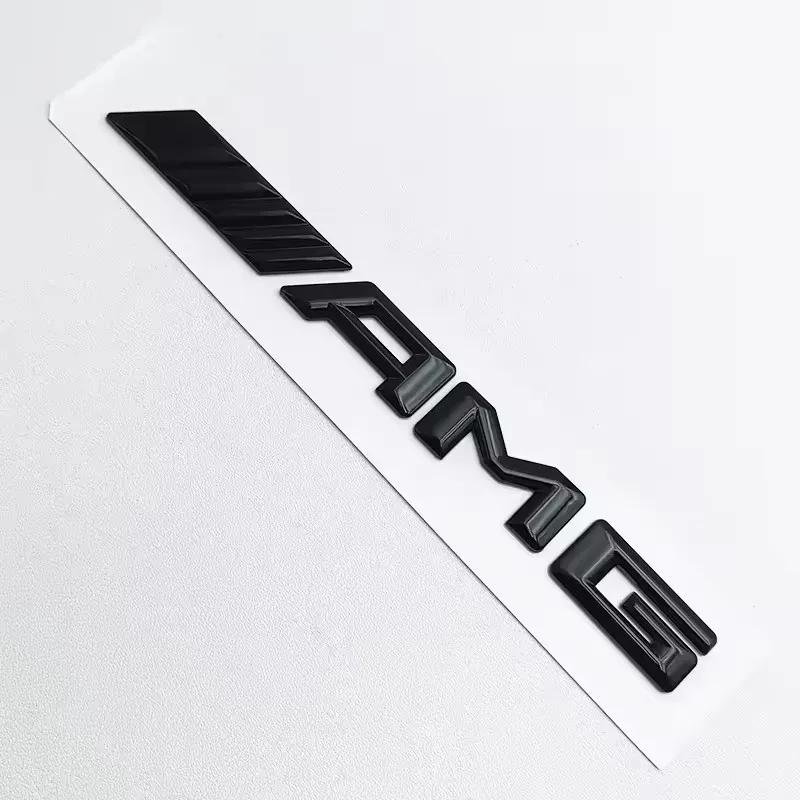 3D ABS Černé Logo Znak AMG Písmena Znak na Kufr Auta Pro Mercedes Benz W204 W205 W176 W177 W212 W213 AMG Samolepka Příslušenství