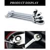 16 Mm Flexible Head Ratchet Wrench Key Ratchet Spanner Chromed Wrench Universal Key Hand Tools for Car Repair Tools