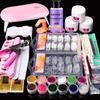 Nail Tips Crystal Liquid Manicure Set: 12 Colors Available, Full Professional Tool Kit for Beginners