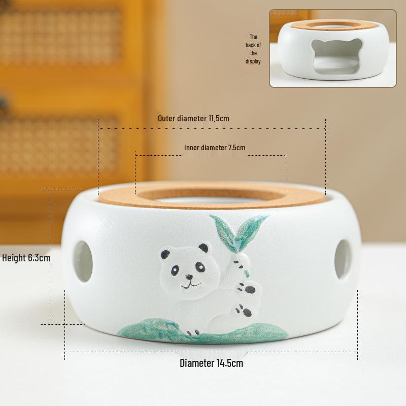 Ceramic Candle Warmer for Tea - Insulating Stove for Boiling and Warming in Home, Restaurant, or Hotel