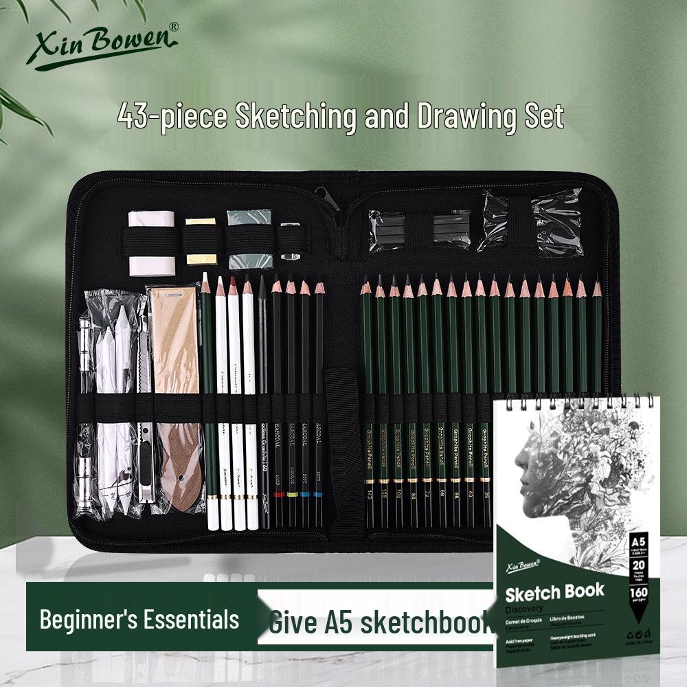 Grenzüberschreitendes Kunst-Holzkohle-Skizzierstift-Set - Weiche, Mittlere, Harte Varianten