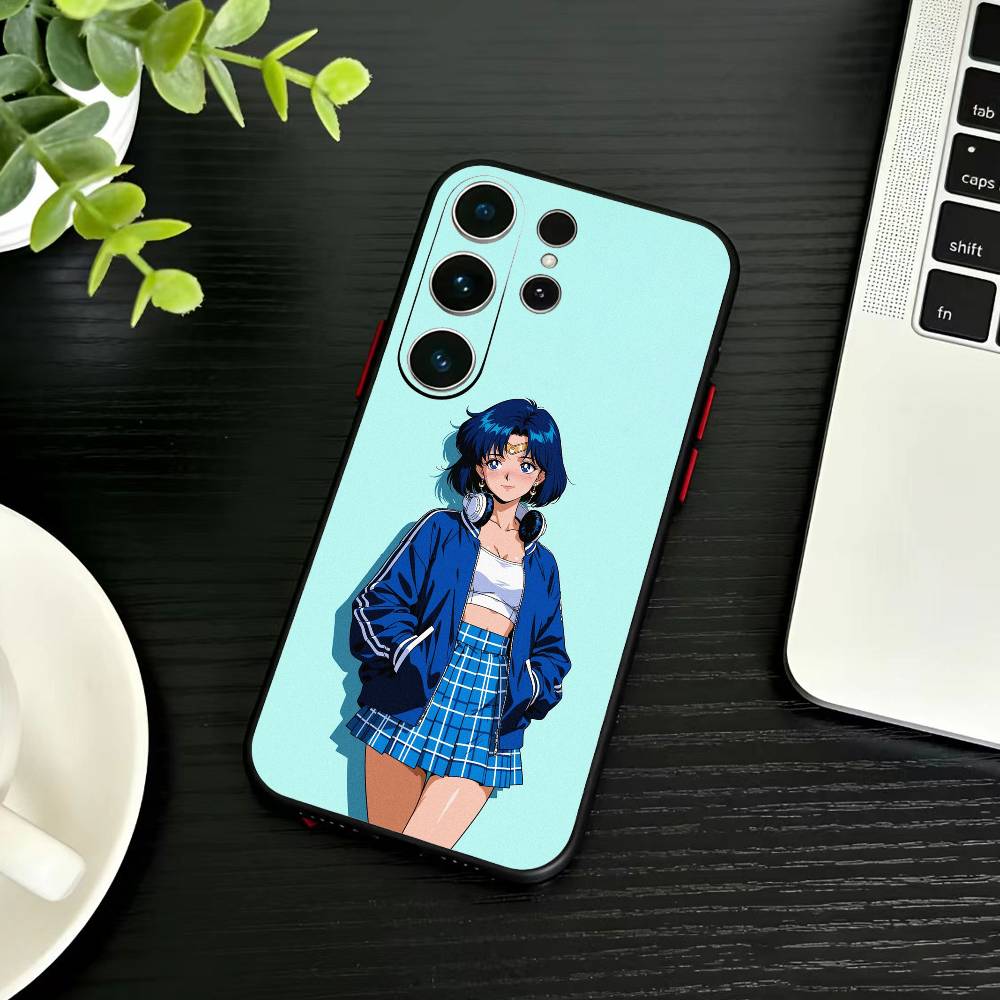 

Мультяшный чехол для телефона Sailor Moon для Samsung S26, S25, S24, S23, S22, S21, S20, Plus, Fe, Lite, Другие Черный Samsung S26ULTRA