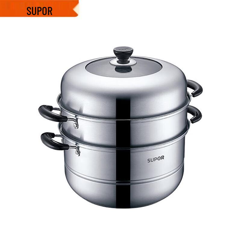 Supor 304 Stainless Steel Double Layer Steamer