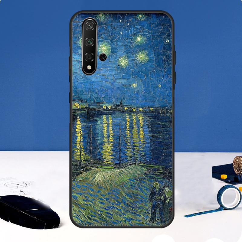 Van Gogh Art Oil Painting Case For Huawei P30 Pro P20 P40 Lite Nova 9 10 SE 11 3i 7i 8i 11i Y91 Y60 Y70 Y61 Y90 Cover