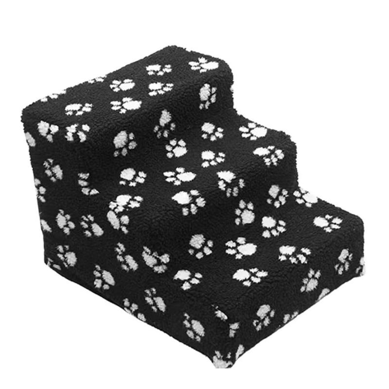 3 Tiers Pet Ramps Ladder for Bed or Sofa Small Body Pets and Old Dogs and Cats Easy To Carry Non-Slip Dog Stairs