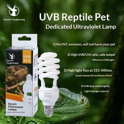 1 ks Lampy pro vyhřívání želv, ještěrek, hadů a plazů 13W/26W UV paprsky Energeticky úsporné světlo pro prohřívání terária 5.0 10.0 UVB lampa pro plazy