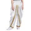 Kids Boys Halloween Dhoti Pants: Satin Indian Style Trousers with Elastic Waist, Draped Baggy Fit for Theme Party & Ball