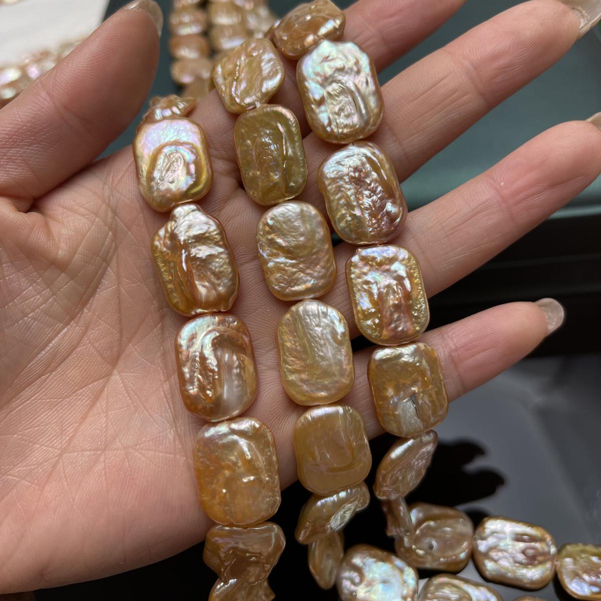 

Подвеска своими руками квадратная бледно-розовая жемчужина 15x20 мм для изготовления ювелирных изделий своими руками ожерелье серьги браслет аксессуар длина 36 см 15x20mm розовый