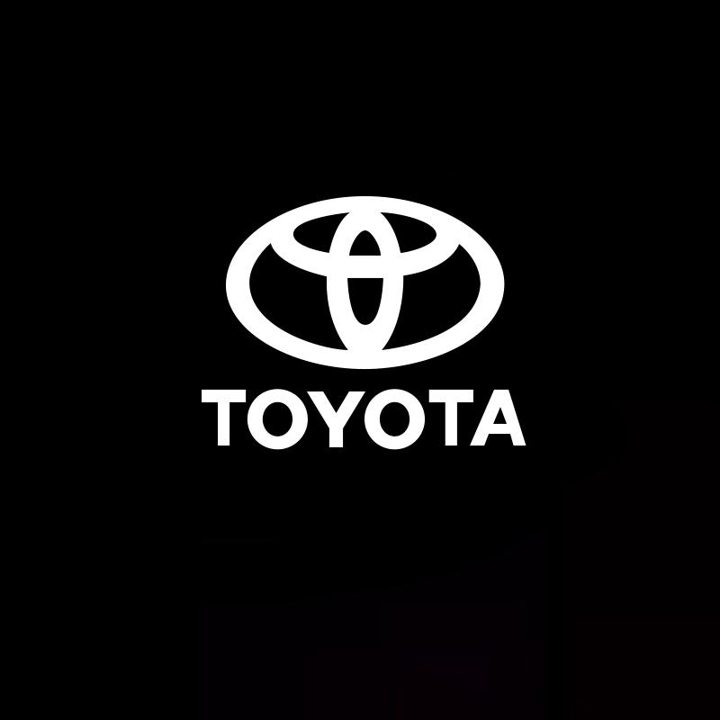 2026 Hot For Toyota Hub Caps 2Pcs LED Car Door Projector Logo Welcome Light Accessories For Toyota 86 Mirai Supra Prado Alphard