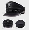 Beretă cu viziere din piele pentru femeie Newsboy Paperboy Bakerboy Fisherman Style Fiddler Cabbie Cap Captain Sailor Hat