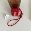 Splicing Striped Red Polka Dot for AirPods 1 Apple Earphone Case 1/1 Generation AirPods Pro1