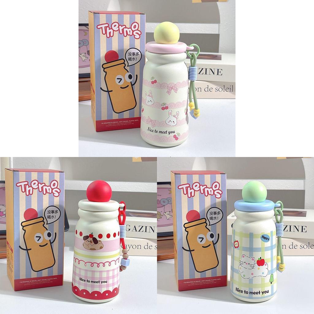 Cartoon 316 Stainless Steel Travel Mug With Leakproof Lid For Office And Outdoors