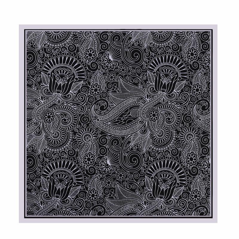 Роскошный шелковый шарф 90x90 см — фото 8