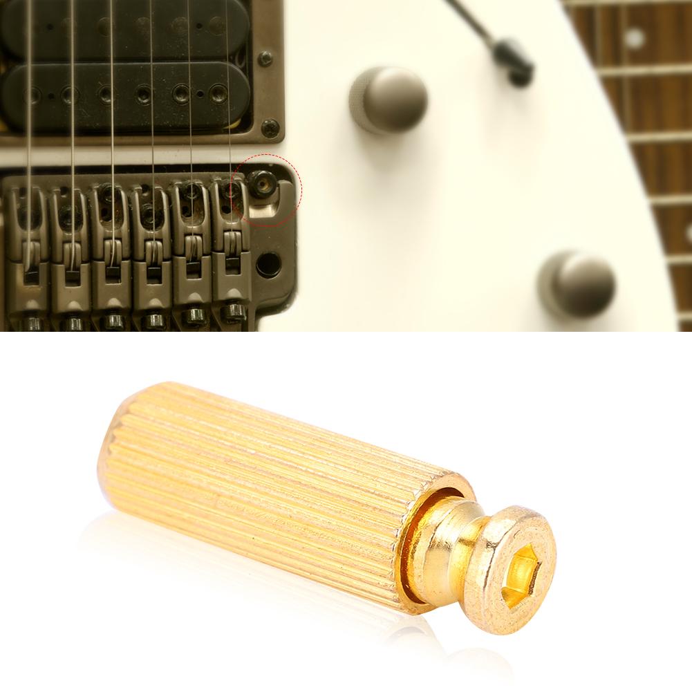 2 Pcs 8mm   Electric Guitar Tremolo Bridge Studs &  s for   (Gold)