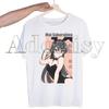 Bunny Girl Senpai Sakurajima Mai Printed T Shirt  Unisex Retro Washed Tops Tees Harajuku Tshirt Streetwear Hip Hop Male T-shirts Shirt