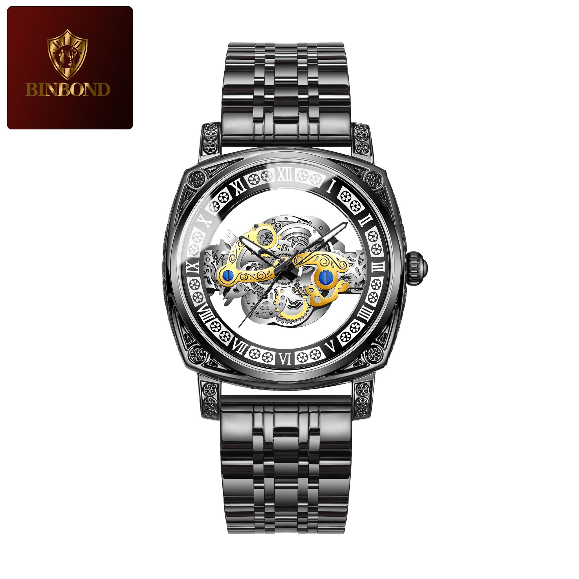 

High-Looking Luxury Men s Watch Fashiona Casual Quartz Watch Students Men s Watch Skeleton Hollow Design Men s Watch чорний