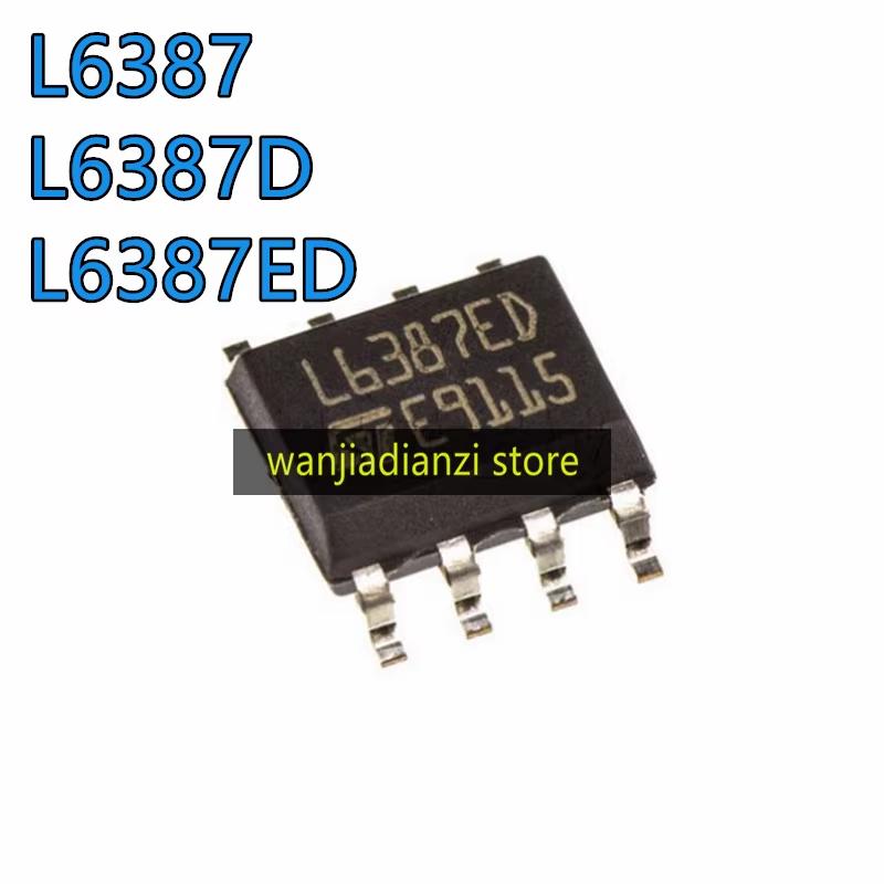 5pcs original L6387 L6387D L6387ED SOP8 LCD power supply chip IC High pressure half bridge driver chip, gate drive
