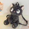 Black Cat Ragdoll Plush Bag - Cute Kitten Cartoon Gift for Children