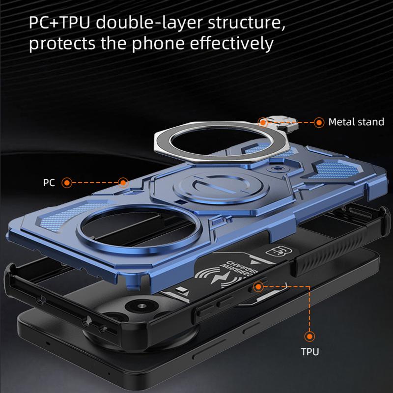 Luxury Magnetic Armor Case For OnePlus 13R Cases OnePlus 13R 5G Cover Funda Magsafe Wireless Charging Phone Cover OnePlus 13R