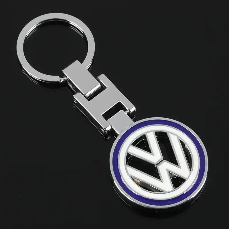 Car Badge Keychain Metal Keyring Holder Pendant for Volkswagen VW SR36 JETTA MK4 PASSAT Polo SCIROCCO Sharan TOURAN T-ROC PQ3