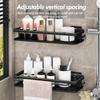 Waterproof Bathroom Storage Rack Rustproof Home Storage Organizer Wall-Mounted Shelf Rack  Home
