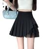 Sukně Dámské Skládaný Vysoký pas Školačky Pevné Ležérní Streetwear Univerzální korejský styl Denní Pohodlné
