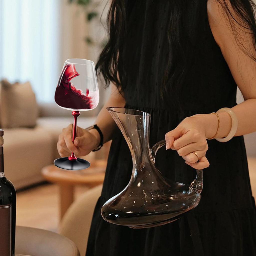 Elegantní sklenice na víno, koktejlový kelímek, čiré sklenice, křišťálové sklo, rolovací ergonomický držák organizéru pro milence, dárek