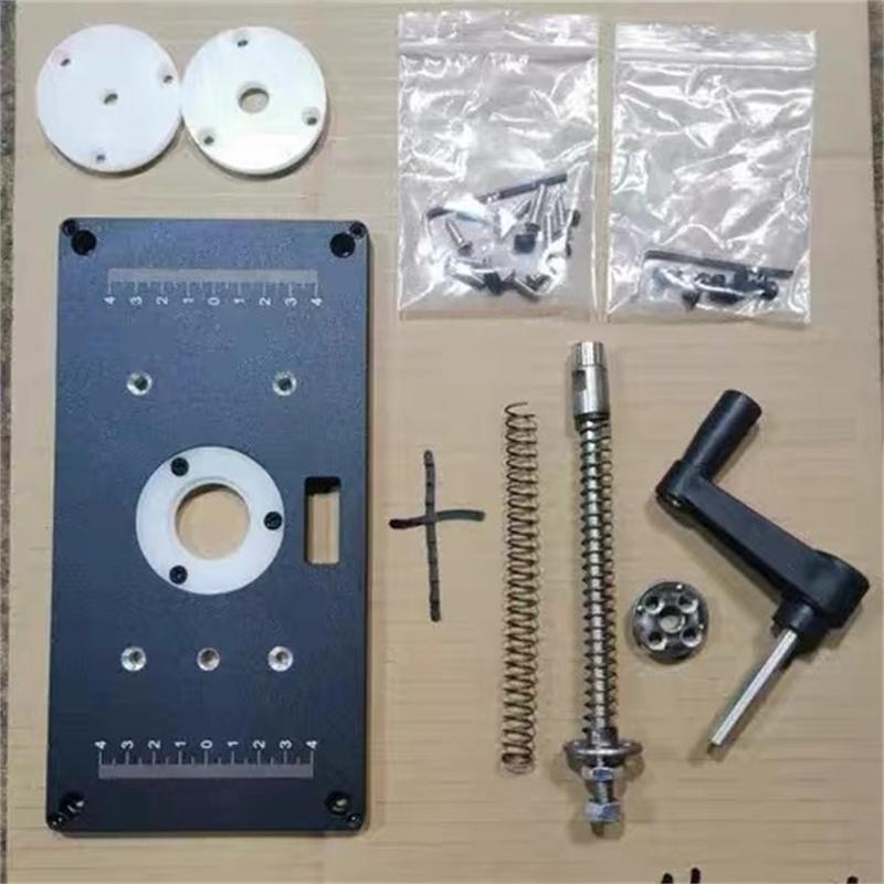 Trimming Machine Router Table Insert Plate special Lift Refit Aluminum Flip For Woodworking Work Bench Plunge Router Base