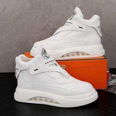 Summer Air Cushion Shoes Men's High-top Boots White Outdoor Platform Chunky Sneakers Breathable Sports Shoes for Men