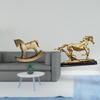 Rustic Horse Sculpture Figurine Artwork Collectible Ornament for Home Decor Desk Countertop Cabinet