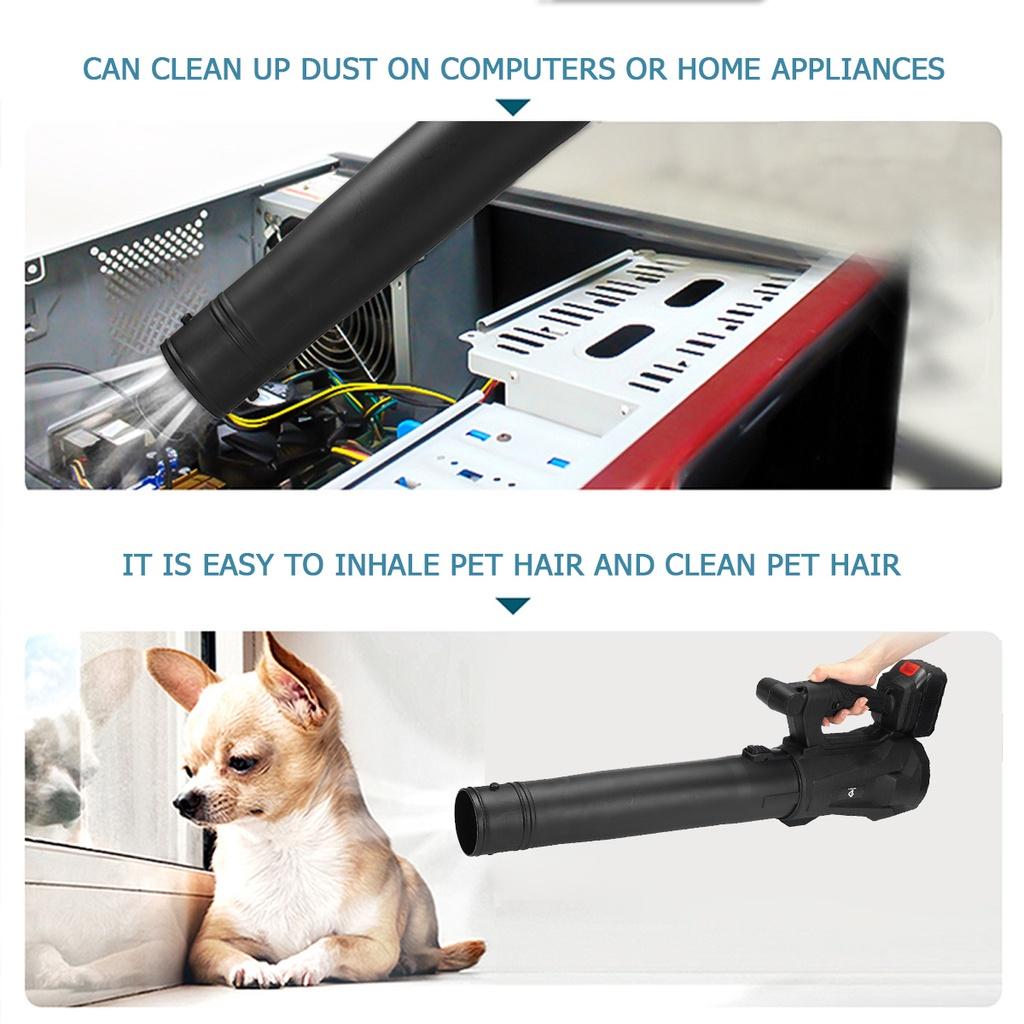 20000RPM 6 Gears Handheld Cordless Air Blower Dust Collector Sweeper Garden Power Tools Electric Leaf Blower for 15000mAh Li-ion Battery