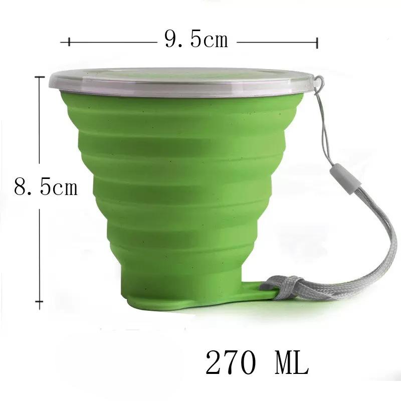 Silicone Folding Cup Travel Mini Lightweight Hotel Hotel Mouthwash Cup Retractable Travel Compression Folding Bowl