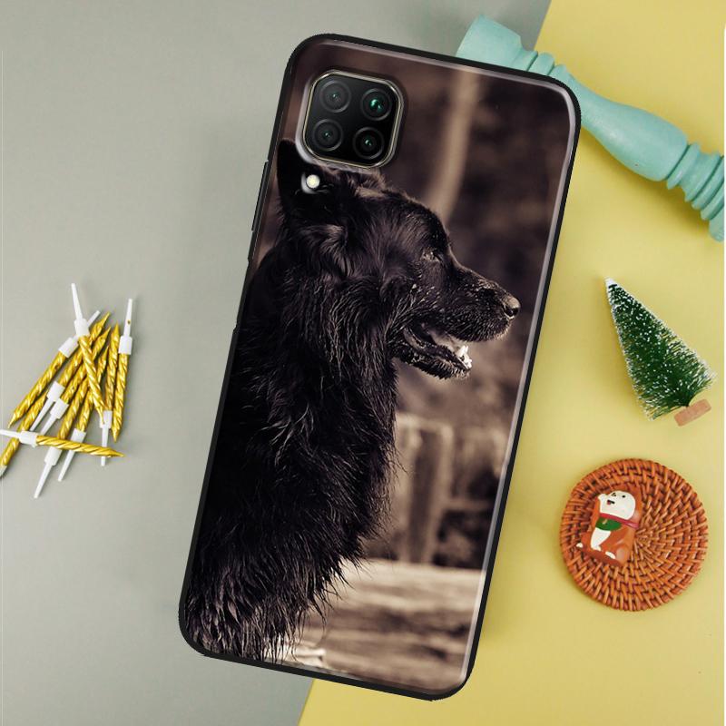 Cartoon German Shepherd Dog For Huawei P40 P20 P30 Lite P60 Pro Nova 12s 12i 11i 10 9 SE 5T Y91 Y90 Y60 Y70 Y72 Y61 Case