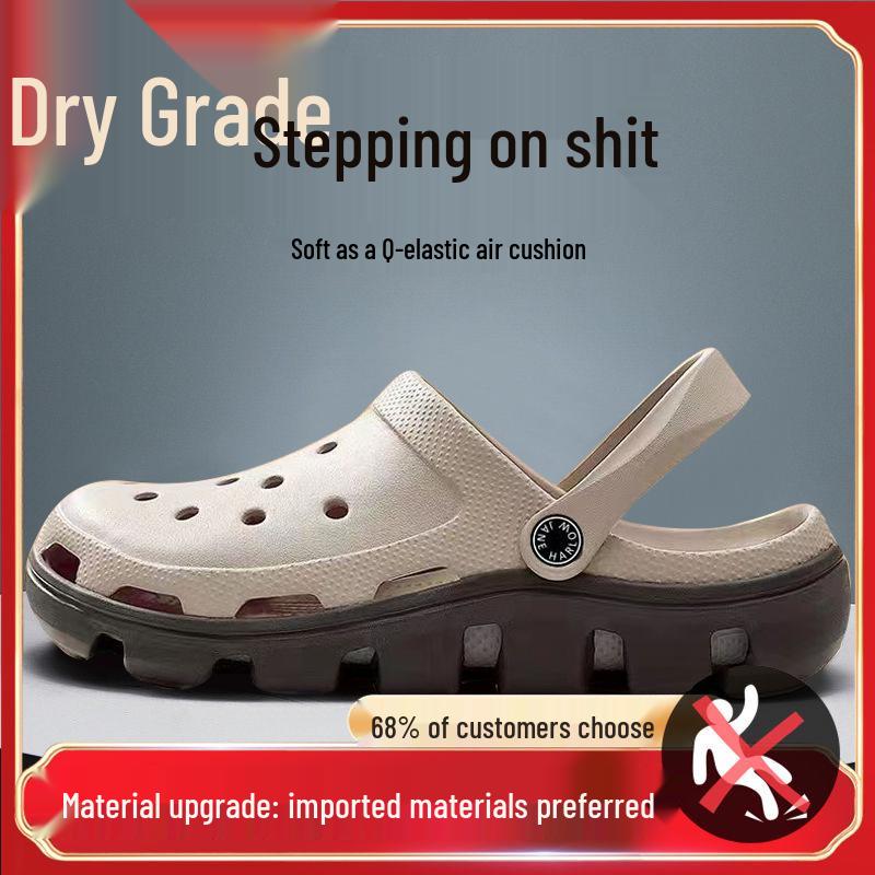 Herren Outdoor Rutschfeste Clogs: Dicke Sohle, Abriebfest, Auftrittskomfort