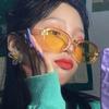 New Trend European and American Sunglasses Male Retro Sunglasses Concave Oval Glasses Sunglasses Women Sun Glasses