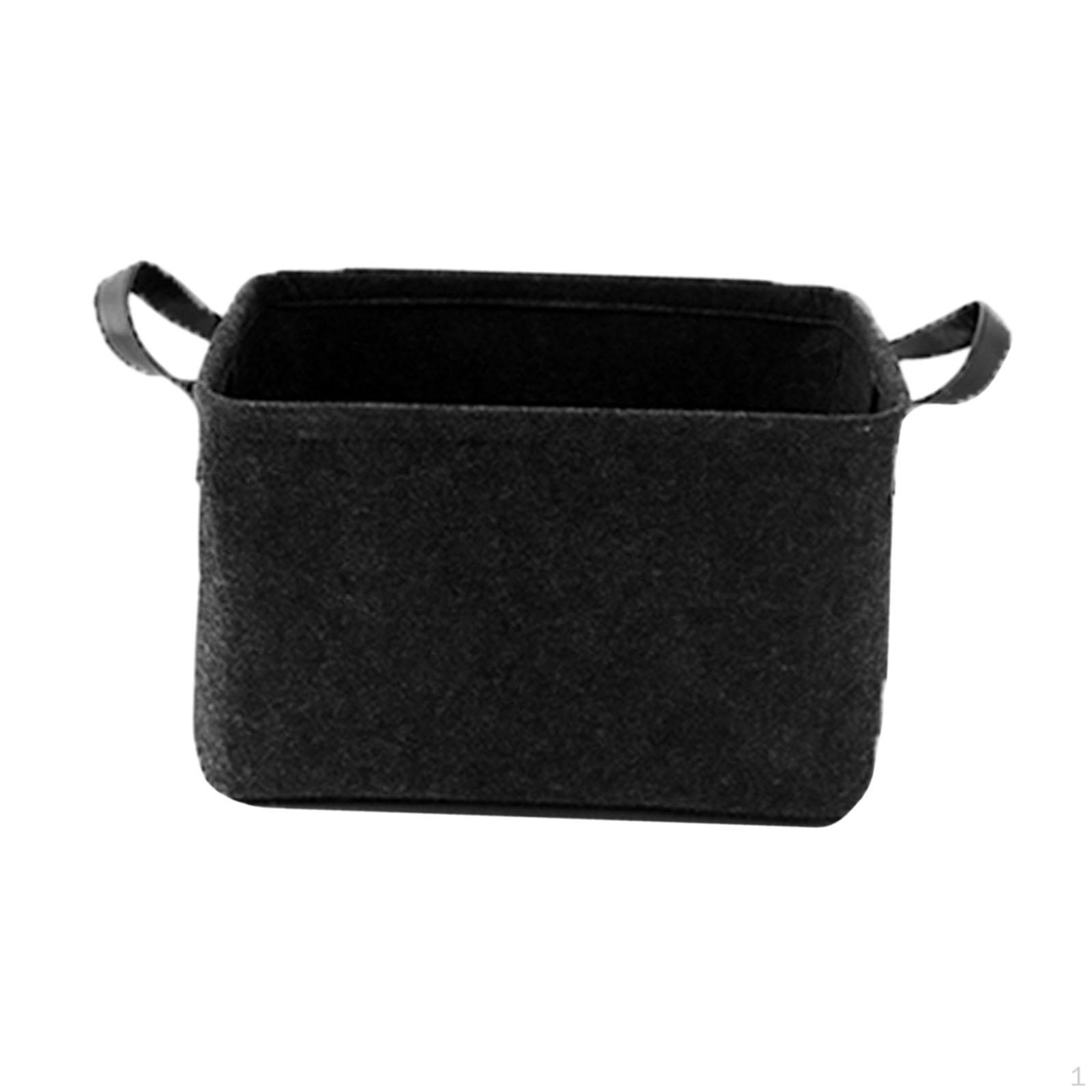 Корзина для организации игрушек для собак, многоцелевой контейнер с ручками, складная корзина для пальто и одеял чёрный