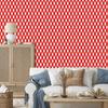 Vichy Red and Coral Plaid Wallpaper for Living Room and Bedroom 50x1000