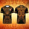 Summer Mexico Print T Shirt for Men Funny 3D Eagle Pattern Tees Football Sports Kids Fashion Print Casual Women Short Sleeve