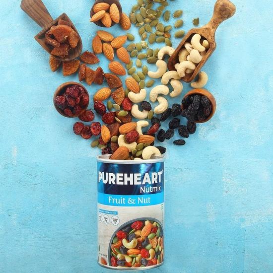 Pureheart Nutmix Fruit & Nuts(454 gm Pack of 2) Natural Premium Mix Nuts (Cashews, Almonds, Raisins, Cranberries) Delicious