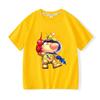 100% Cotton Game Pikmin Children's T-Shirt Cartoon Graphic Printing Tees Funny Casual Kids Top Soft O-Neck Short Sleeve Summer