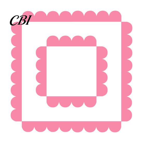 Peel Stick Cabinet Edge Decor 4Pcs Scalloped Border Wall Decals, and Half Arch Geometric Stickers, Decorative Sticker for Bedroom Semi Circle Scallop