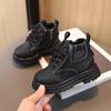 Children's Martin Boots Spring 2025 Boys Short Boots British Retro Girls Leather Boots Non-slip Soft Sole Baby Shoes Single