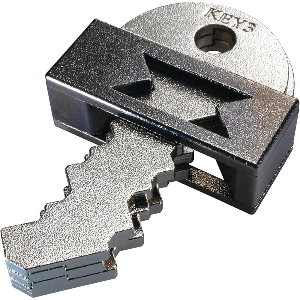 

Hanayama Cast Key III Puzzle Level 6 Brain Teaser Game for Adults and Kids