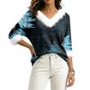 Women's Christmas V-Neck Top Elegant Cut for Party Date and Casual Wear
