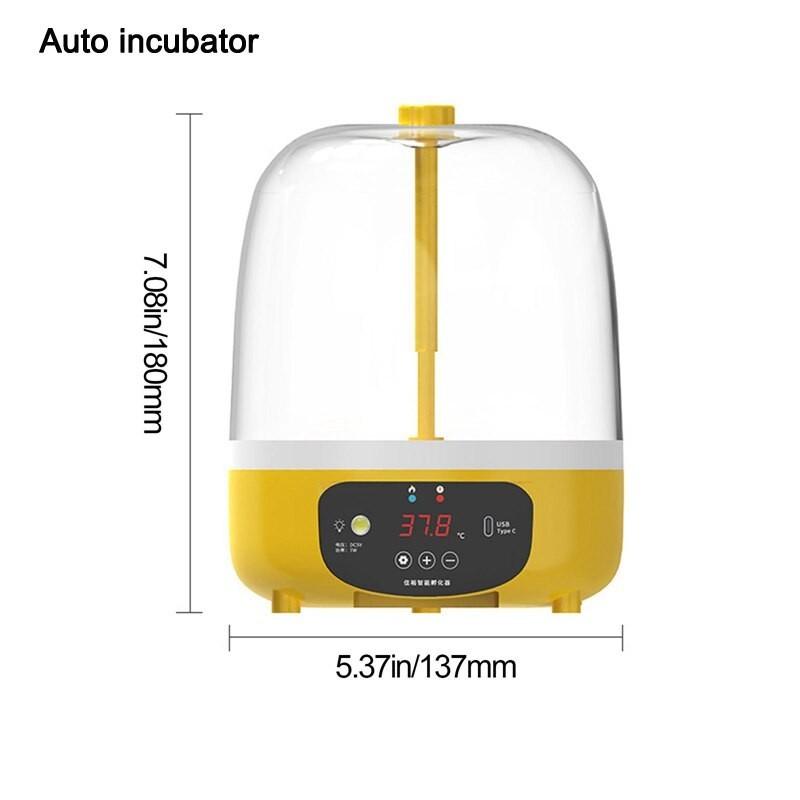 Plastic Household Automatic Poultry Tool Intelligent Temperature Poultry Incubator Chicken Duck Bird Pigeon Hatcher 137*180mm